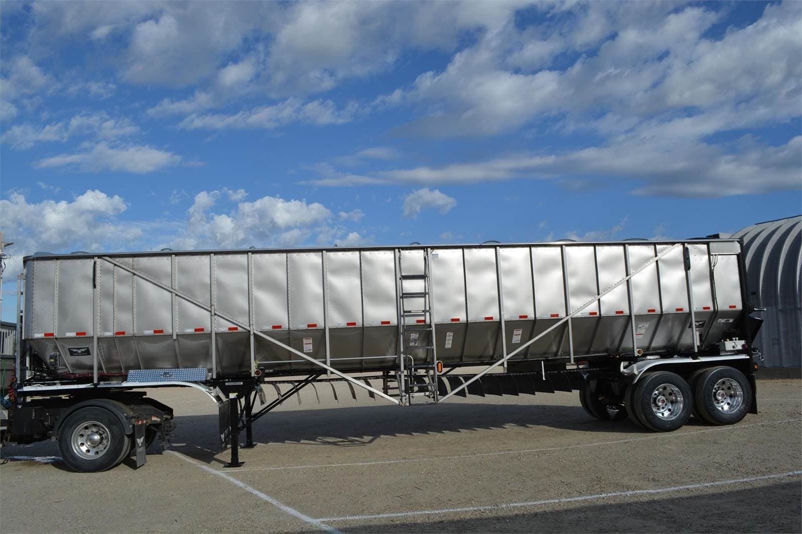 2026 Trinity 42x102 Tandem Axle Stainless Steel Belt Trailer - Air Ride, Fixed Axle