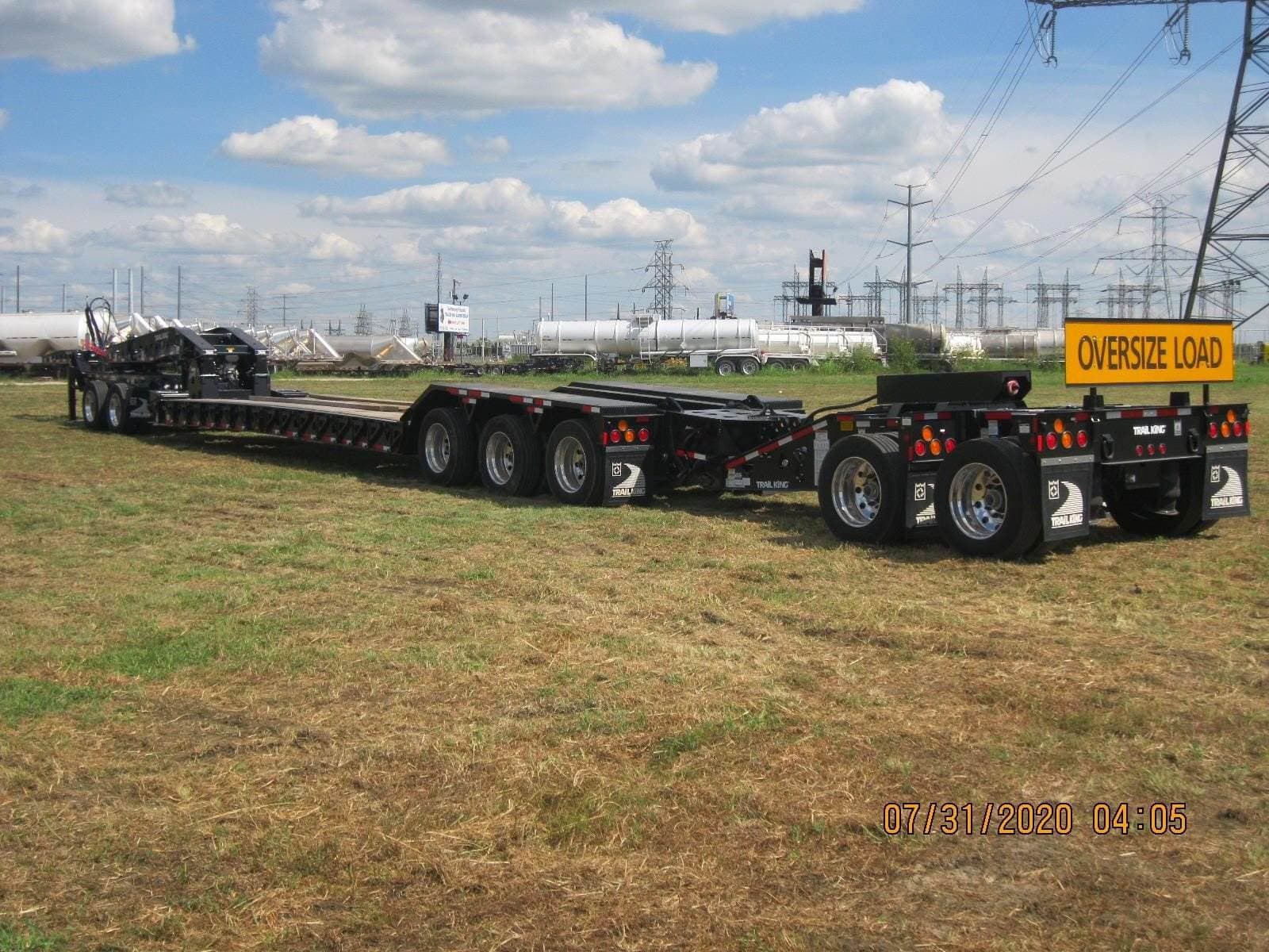 2026 Trail King Tri Axle Steel Lowboy Trailer - Air Ride, Fixed Axle