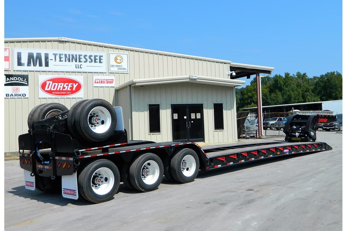 2023 Pitts LB55-22DC Flip Lowboy Trailer